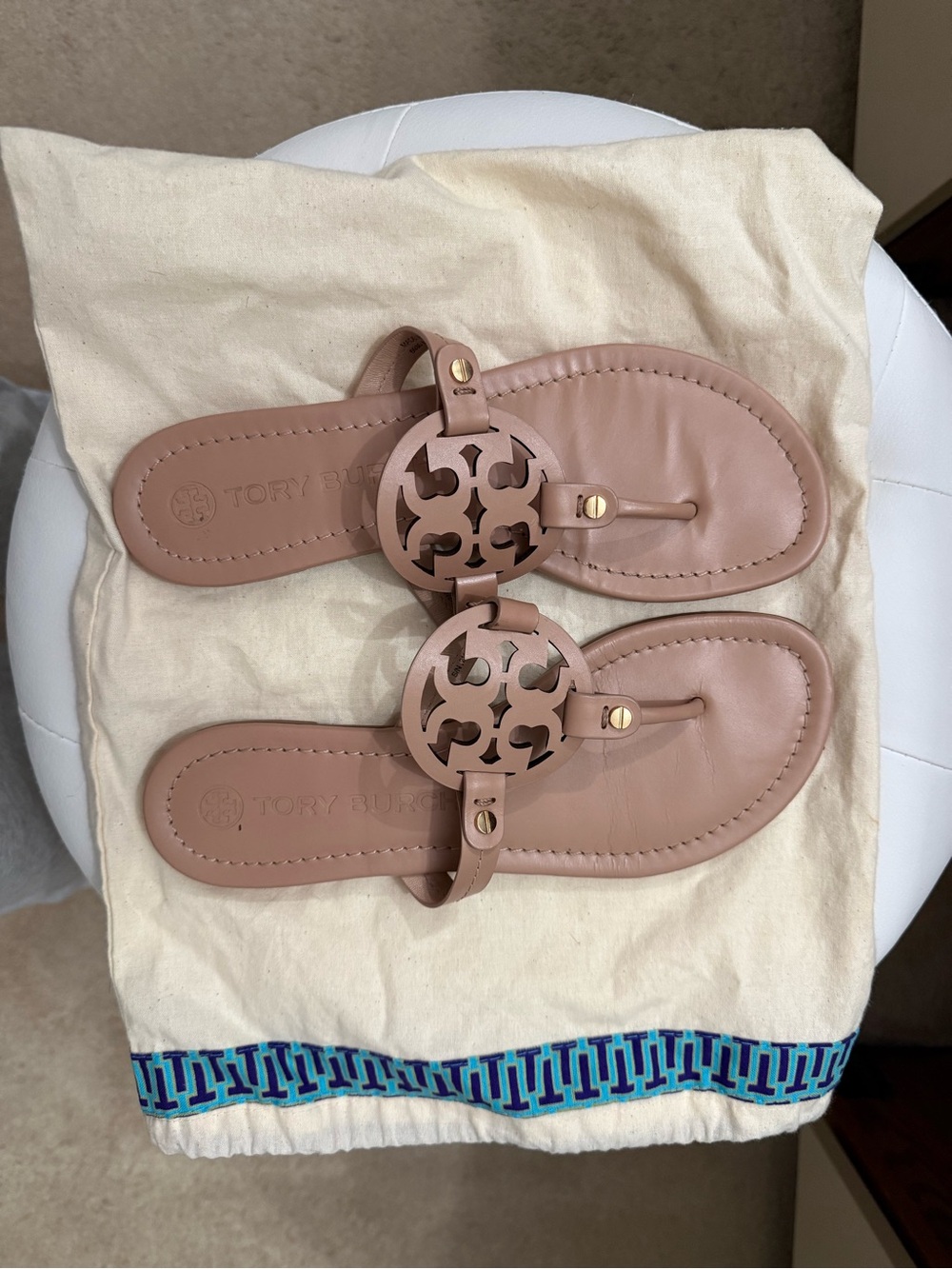 Tory Burch miller sandal size 8 make up color